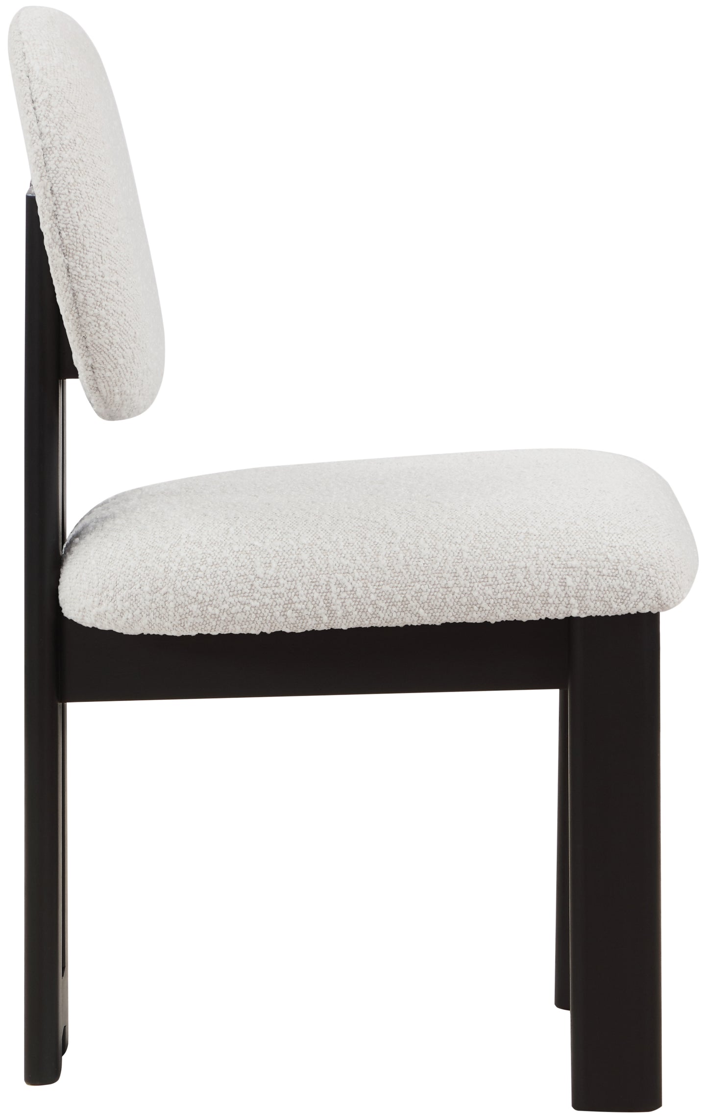 belsa cream boucle fabric dining chair c