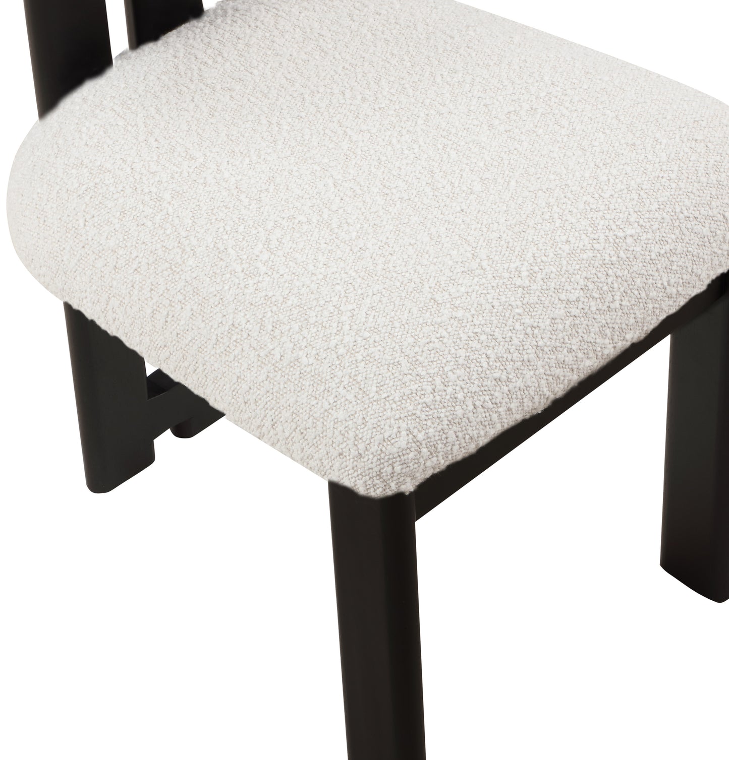 belsa cream boucle fabric dining chair c