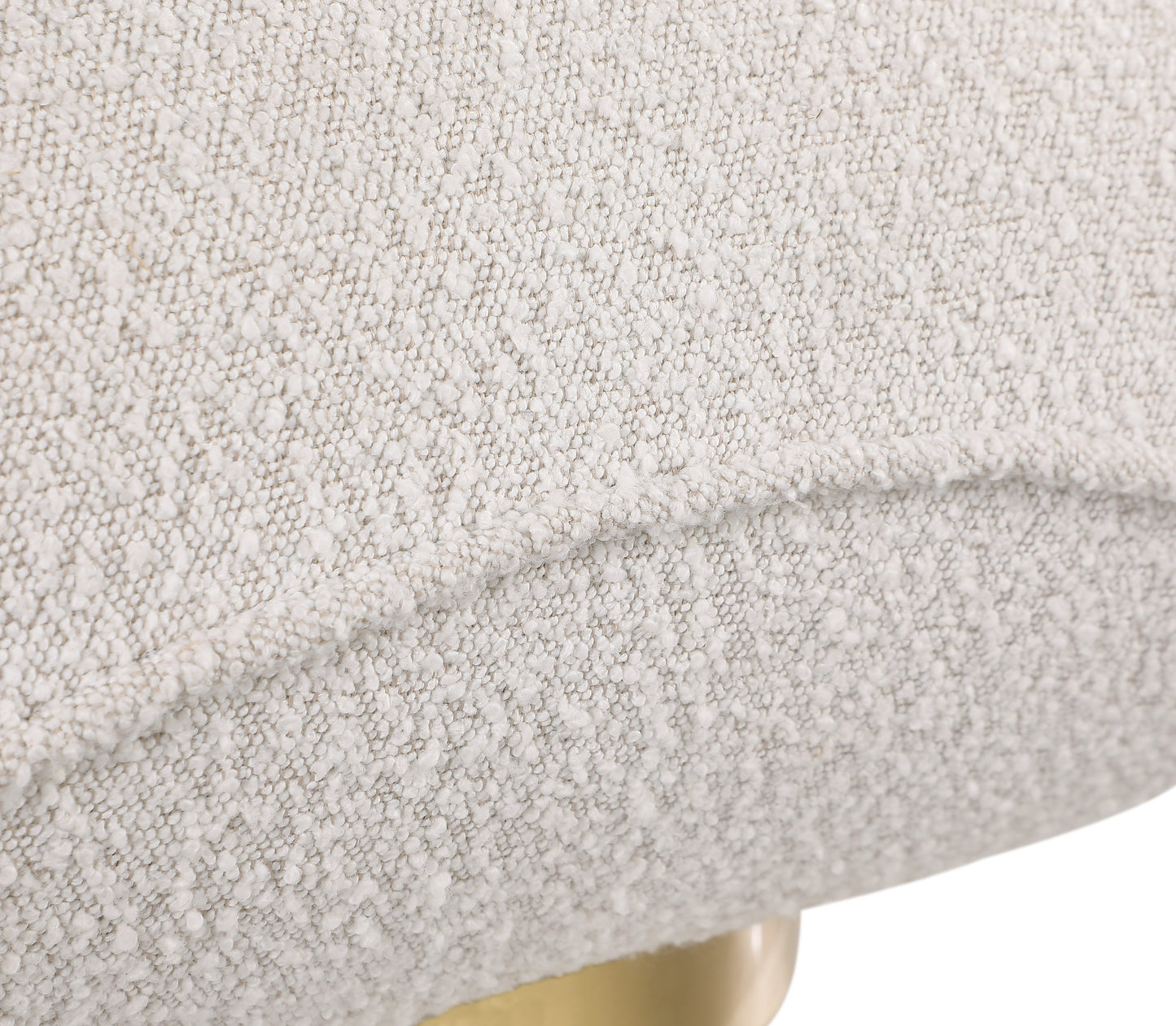 casa cream boucle fabric swivel accent chair cream