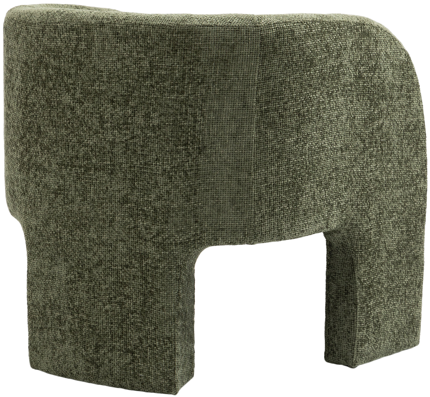 hyde green chenille fabric accent chair green