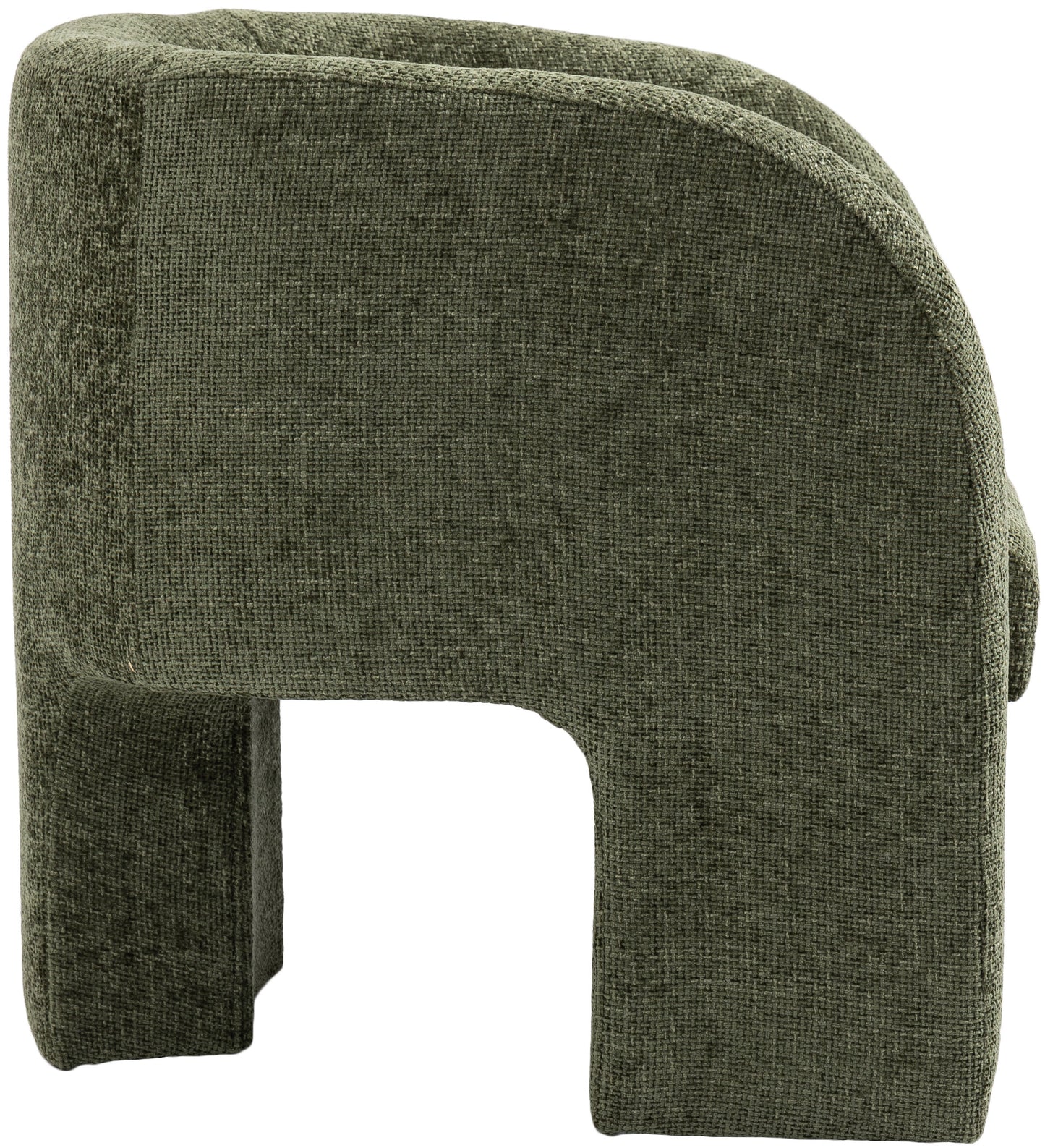 hyde green chenille fabric accent chair green