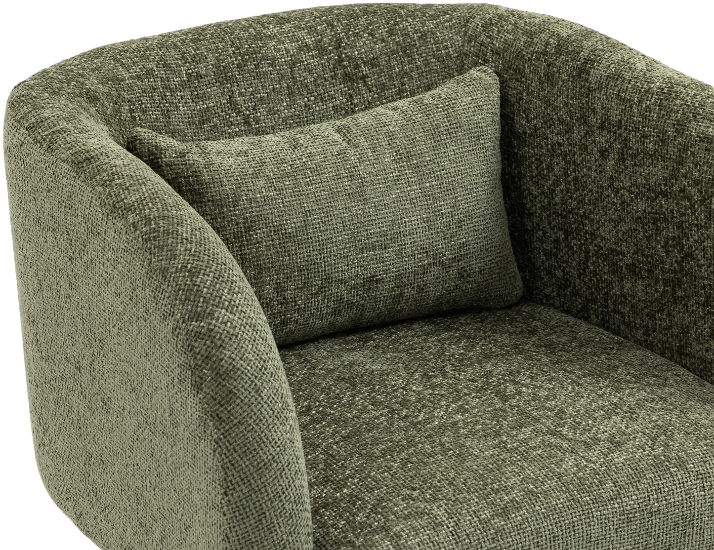 hyde green chenille fabric accent chair green