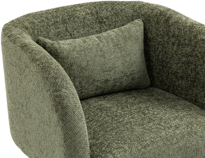 Hyde Green Chenille Fabric Accent Chair Green