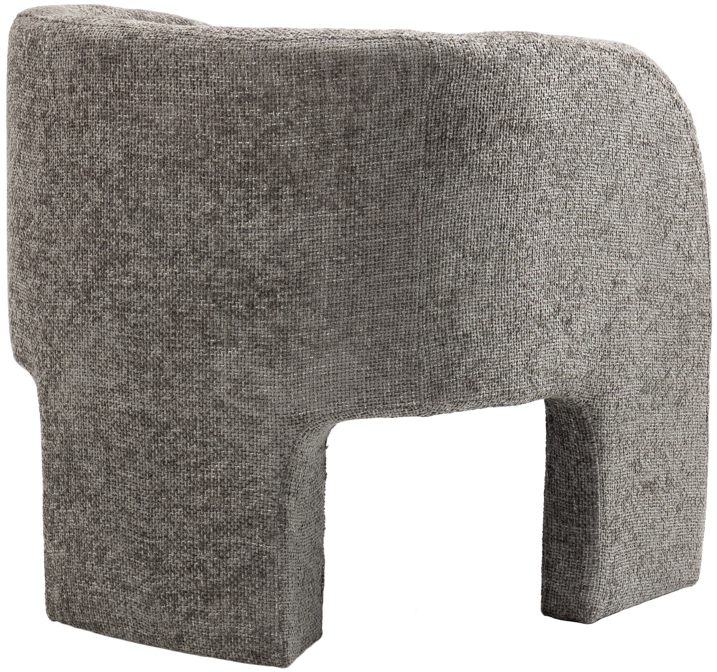 hyde grey chenille fabric accent chair grey