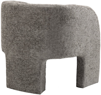 Hyde Grey Chenille Fabric Accent Chair Grey