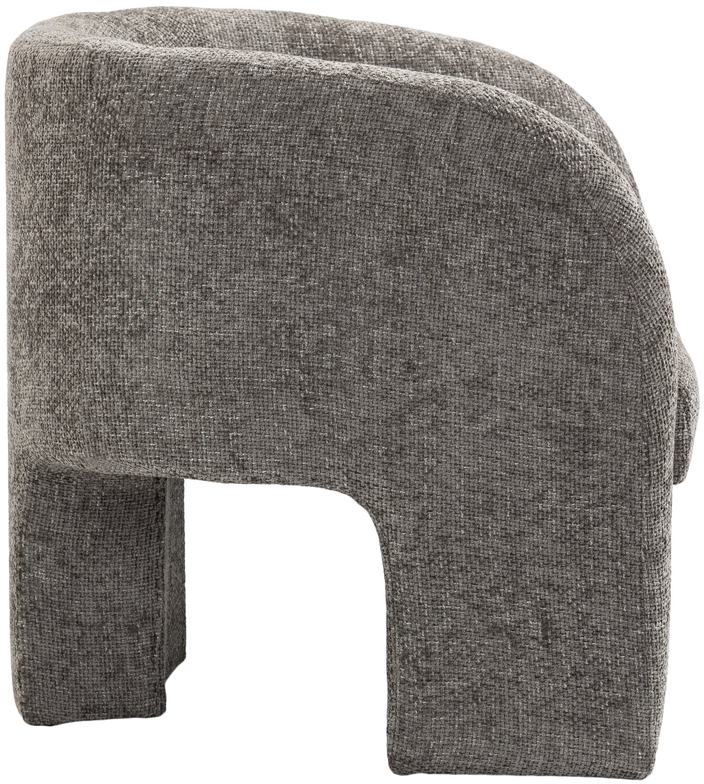 hyde grey chenille fabric accent chair grey