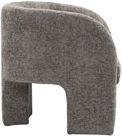 Hyde Grey Chenille Fabric Accent Chair Grey