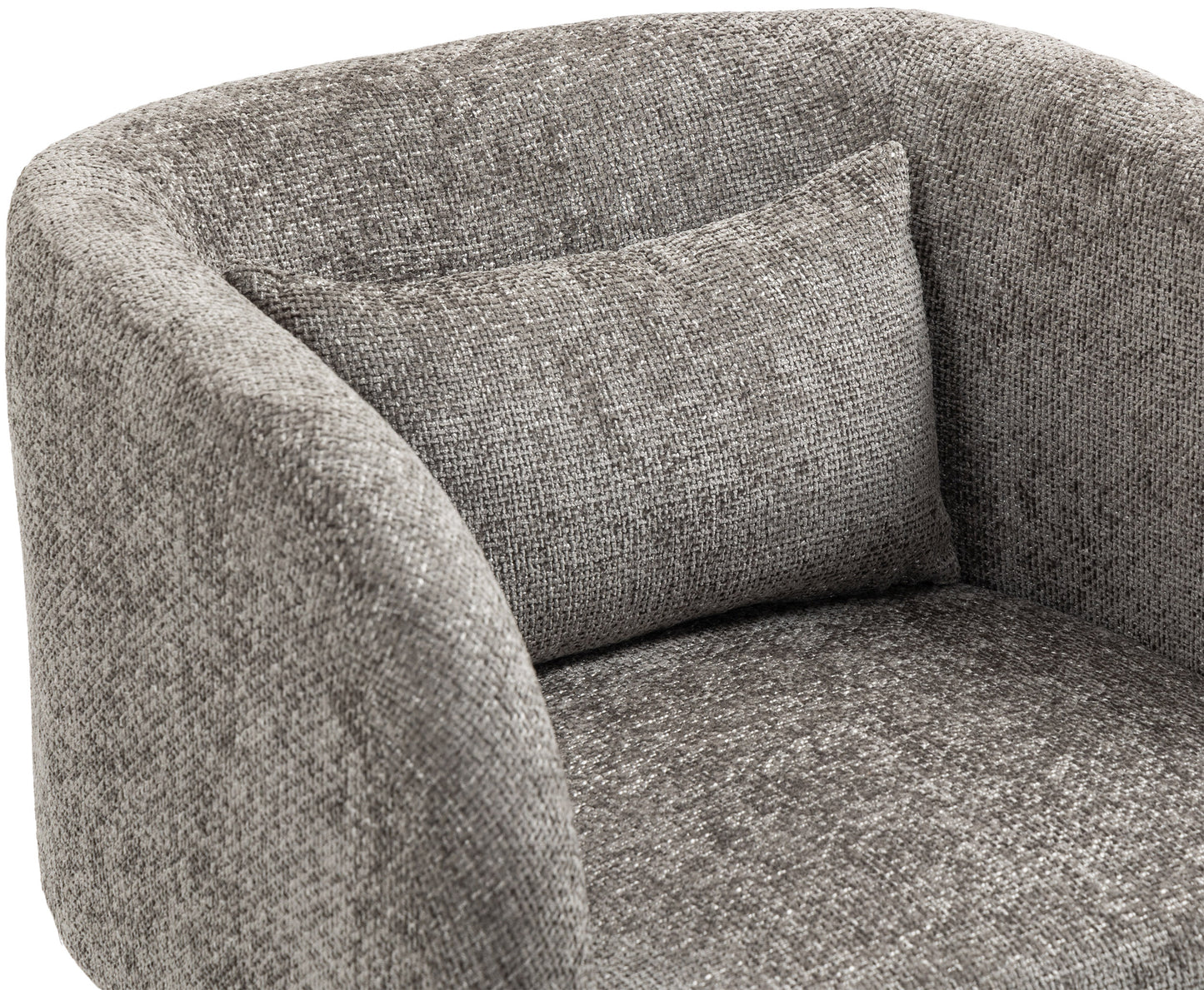 hyde grey chenille fabric accent chair grey