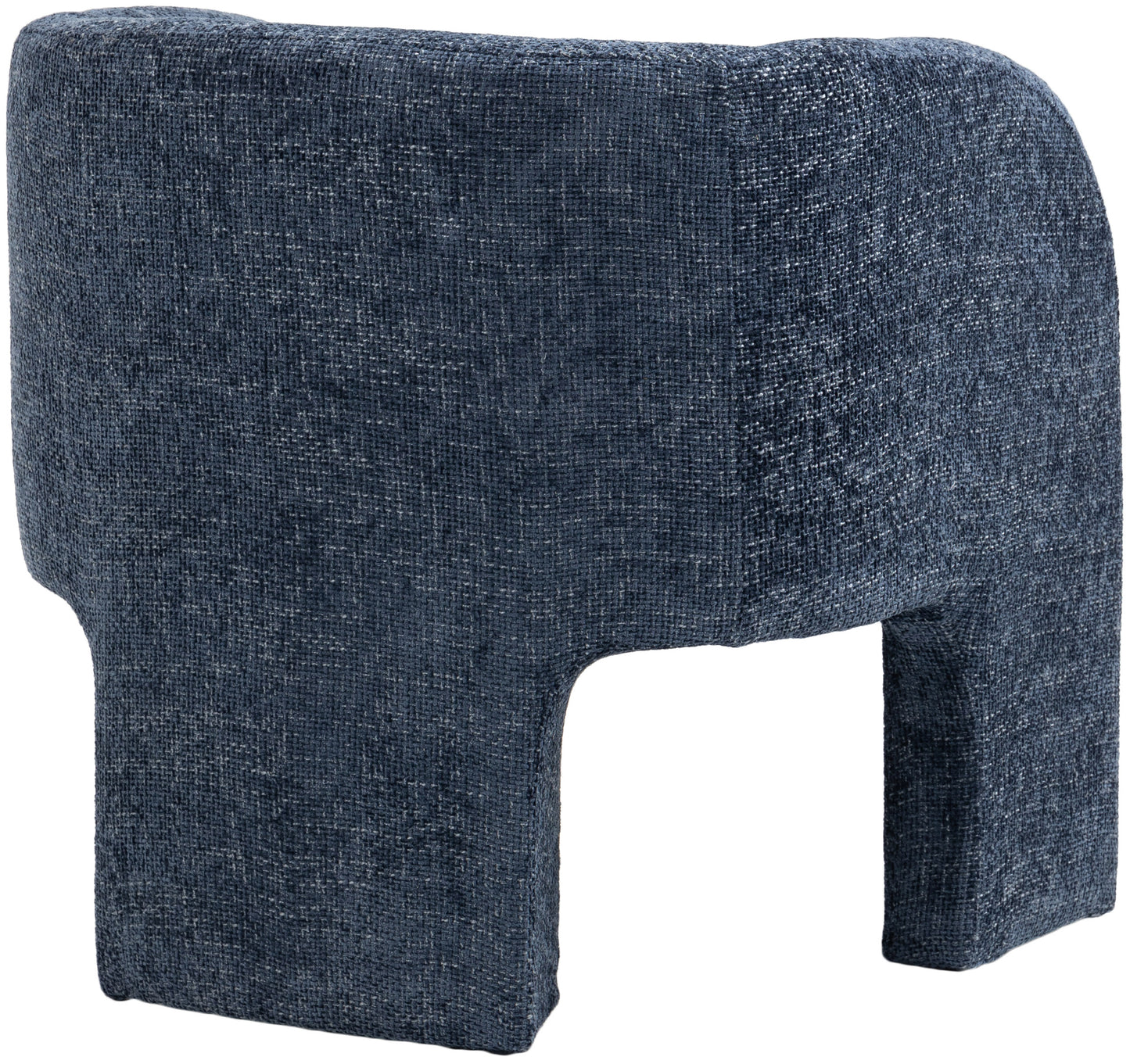 hyde navy chenille fabric accent chair navy