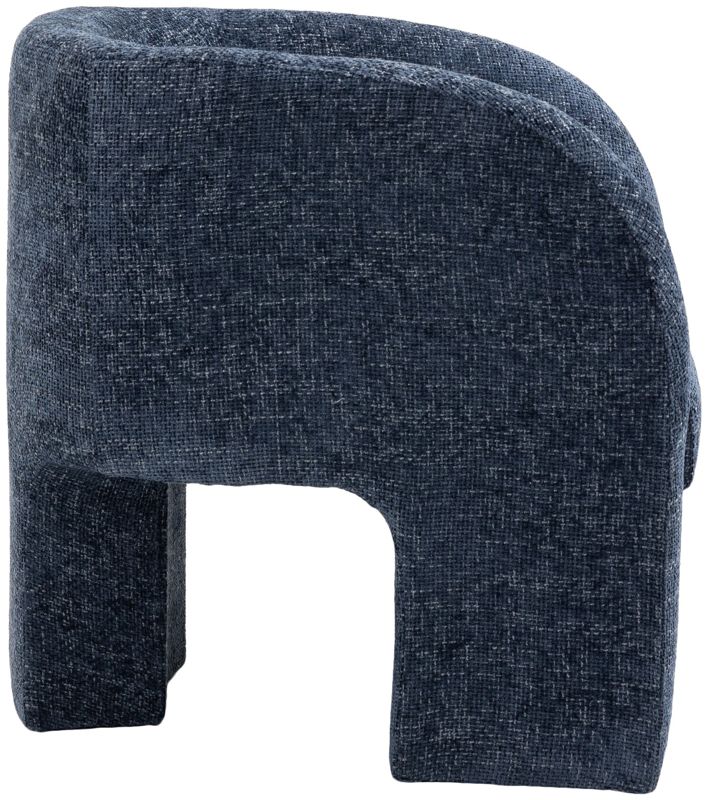 hyde navy chenille fabric accent chair navy