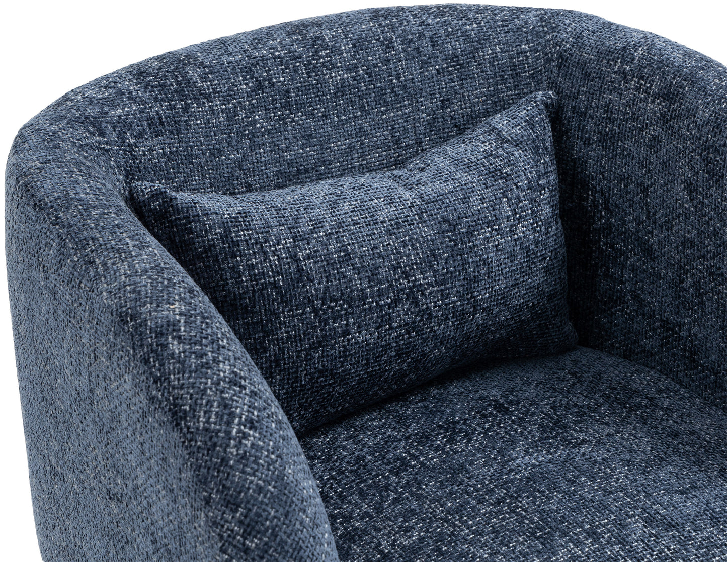 hyde navy chenille fabric accent chair navy