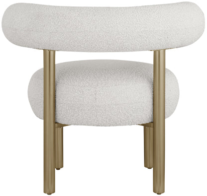 Swoon Cream Boucle Fabric Accent Chair