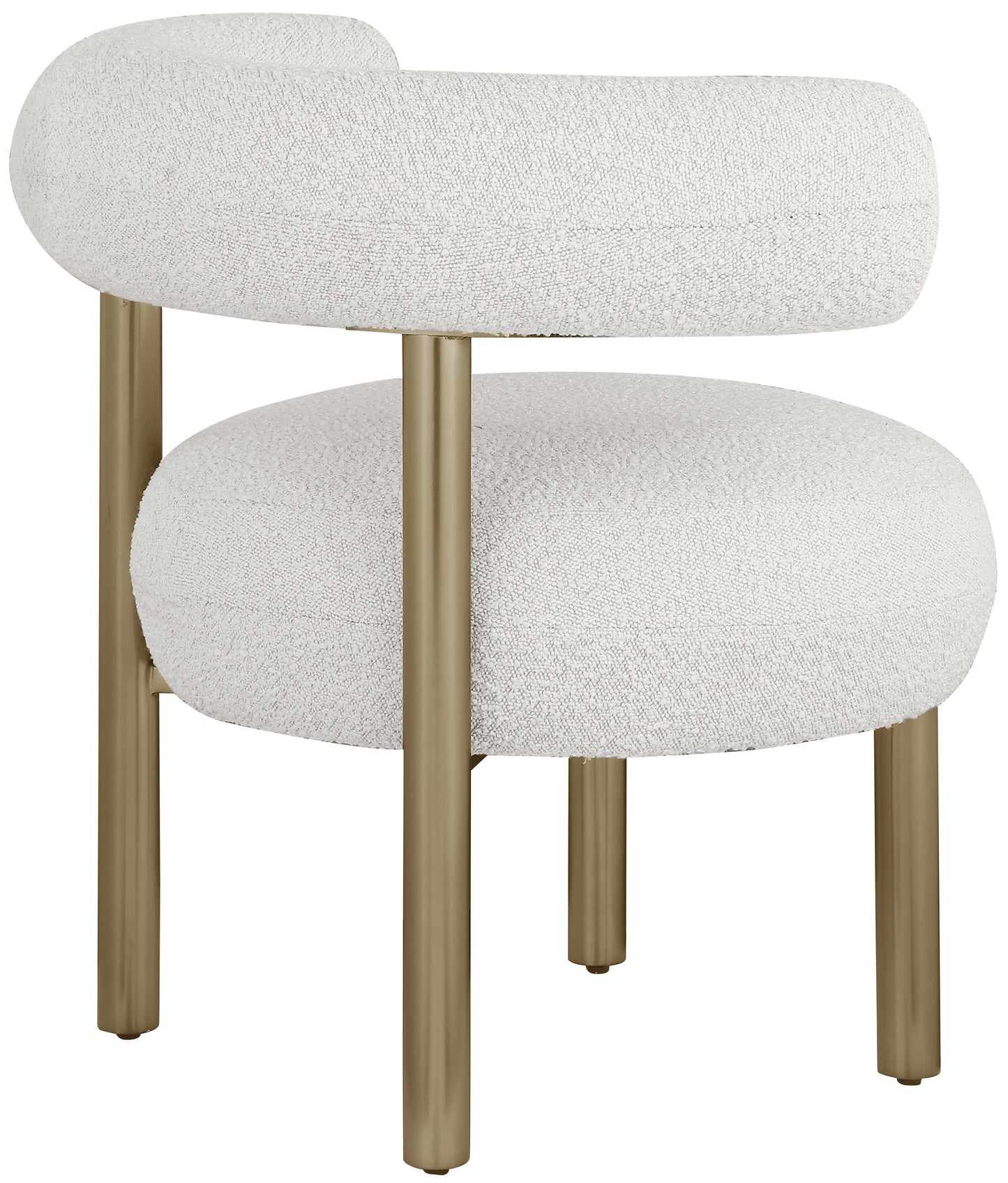 poppy cream boucle fabric accent chair cream