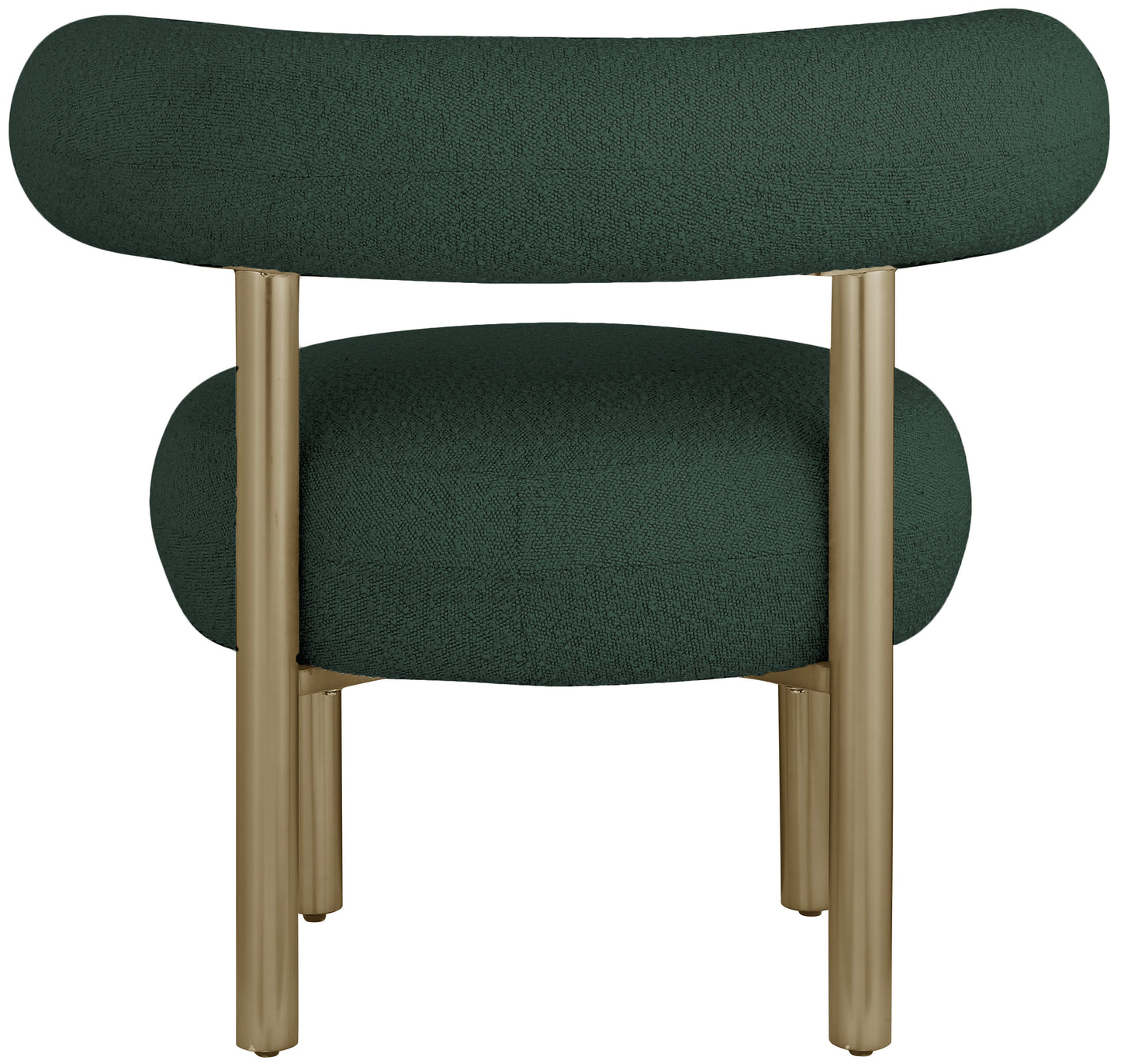 swoon green boucle fabric accent chair