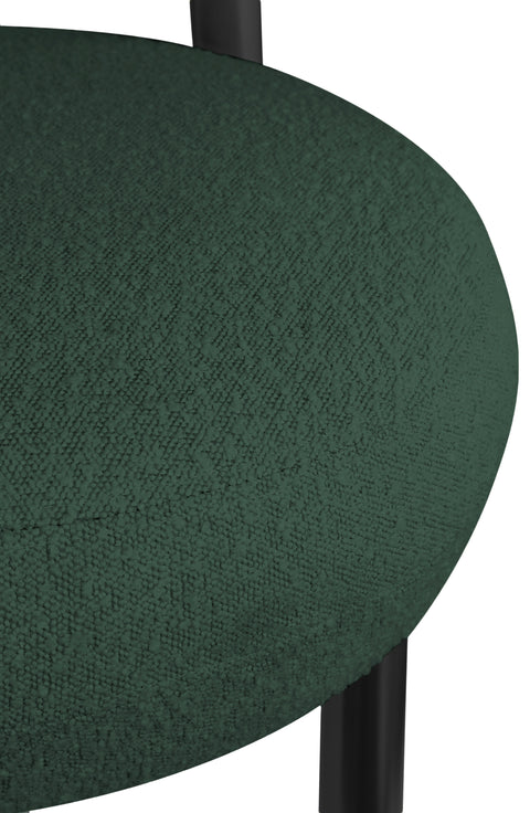 Selene Green Boucle Fabric Upholstered Accent Chair, 1 Piece
