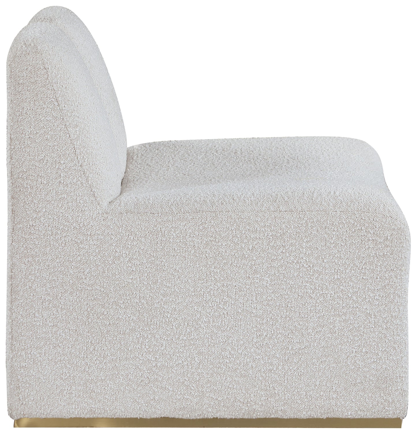 johanna cream boucle fabric accent chair cream