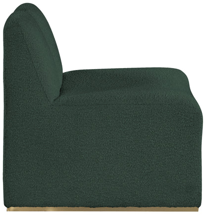 Johanna Green Boucle Fabric Accent Chair Green