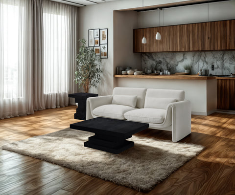 Vale Black Ash Veneer Coffee Table, 1 Piece