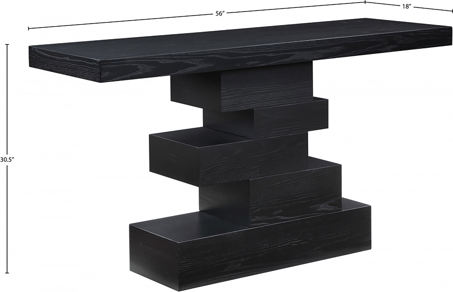tremblay black console table s