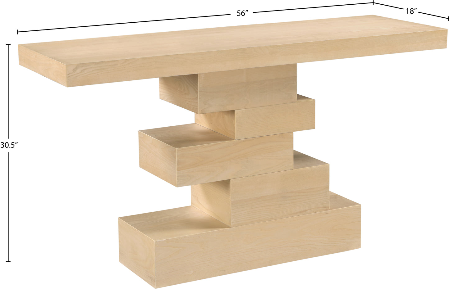 tremblay natural console table s