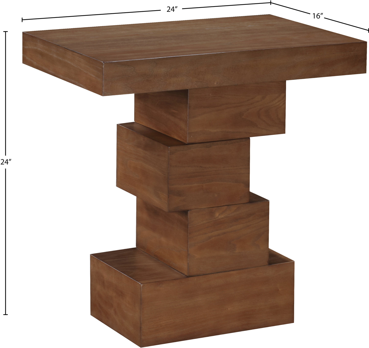 tremblay walnut end table et