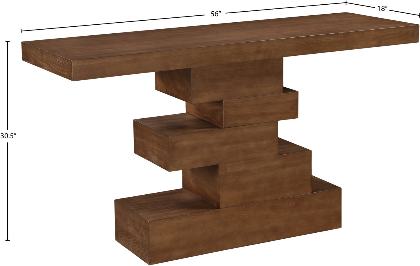 tremblay walnut console table s