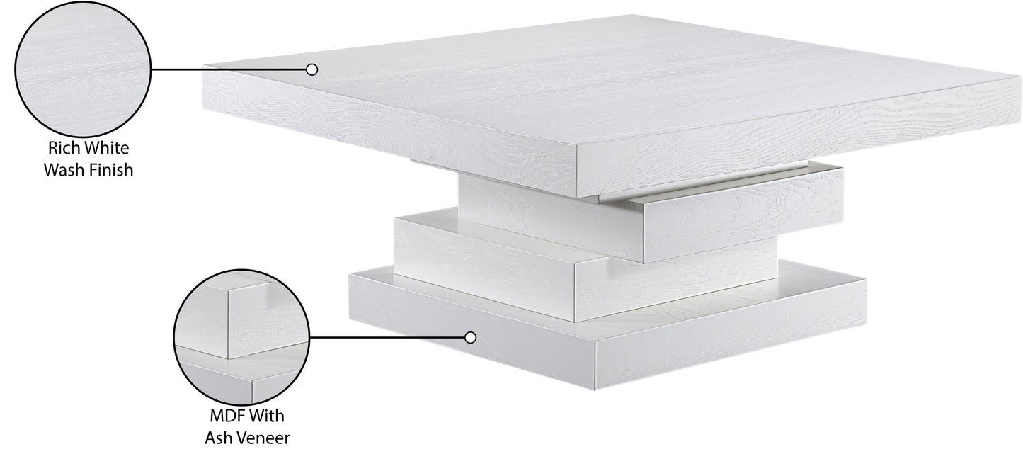 tremblay off-white coffee table ct