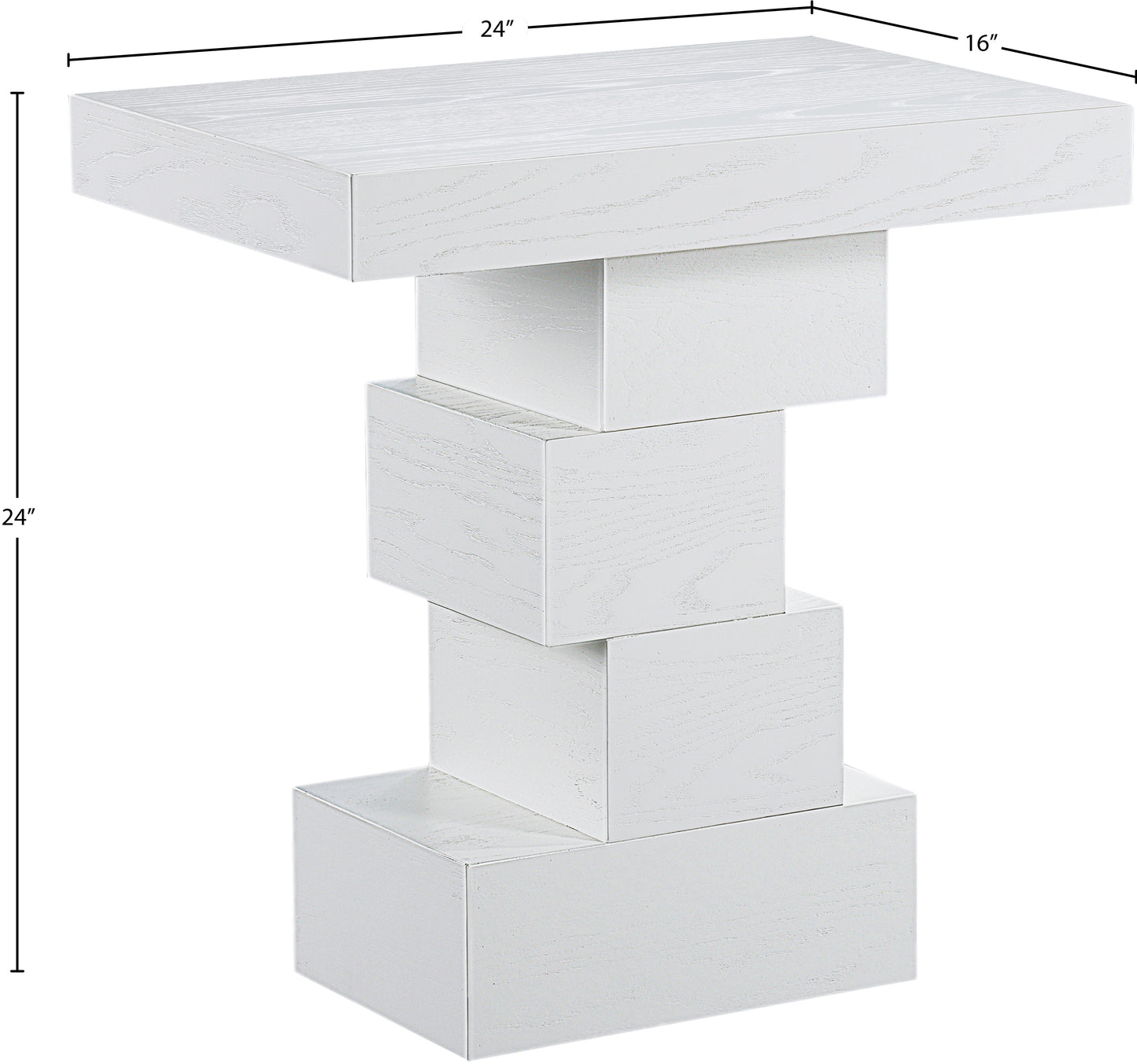 tremblay off-white end table et