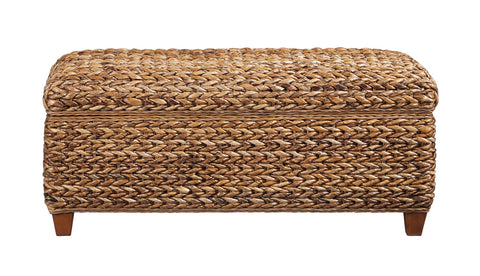 Bartole Hand-Woven Banana Leaf Storage Trunk AmberAmber