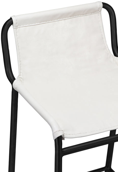 Rita Cream Faux Leather Counter Stool C