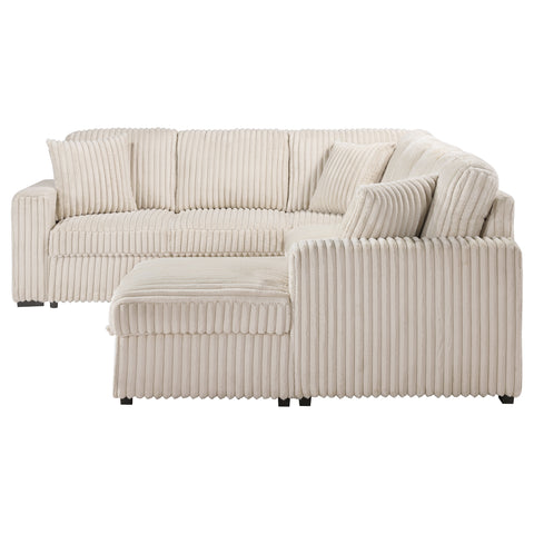 Sabat Sleeper Sectional Sofa Storage Chaise Camel