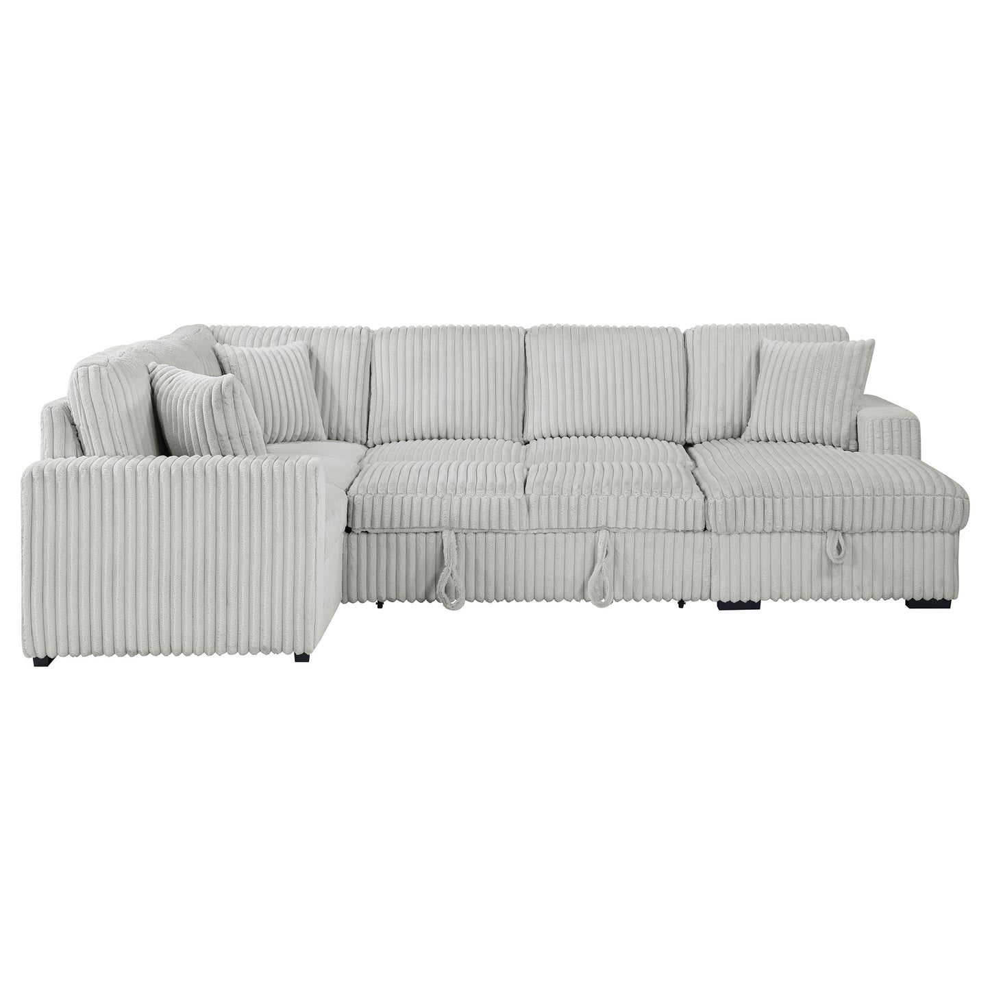 sabat sleeper sectional sofa storage chaise grey