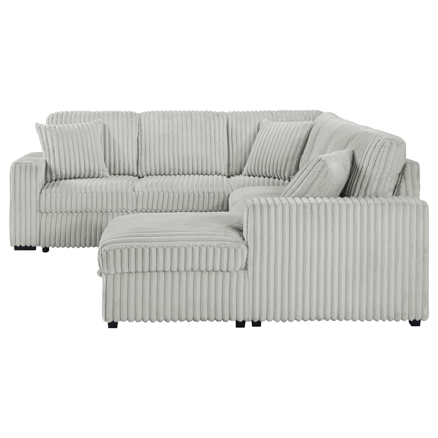 sabat sleeper sectional sofa storage chaise grey