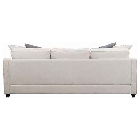 Irene Upholstered Sloped Arm Sectional Sofa PlatinumPlatinum