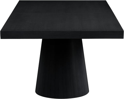 Carlyle Black Oak Veneer Dining Table (3 Boxes)