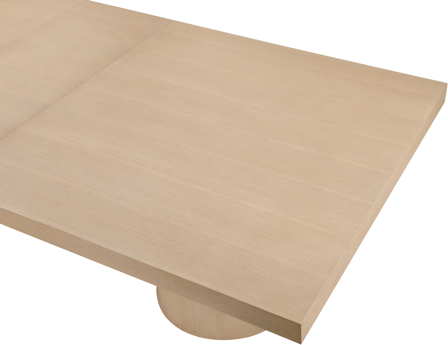 carlyle natural oak veneer dining table (3 boxes)