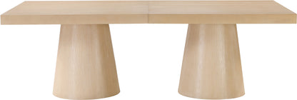 Carlyle Natural Oak Veneer Dining Table (3 Boxes)