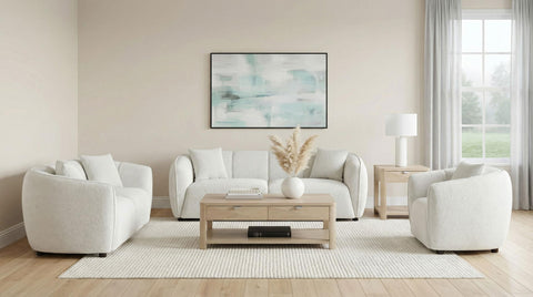 Dayes Fabric Upholstered Loveseat Sand