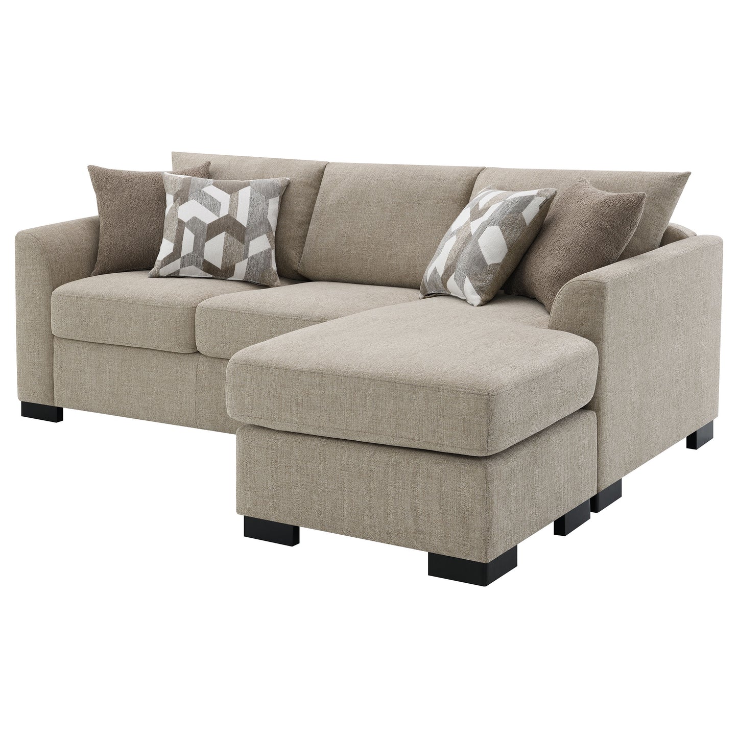 deanna upholstered sleeper sectional chaise sofa camel