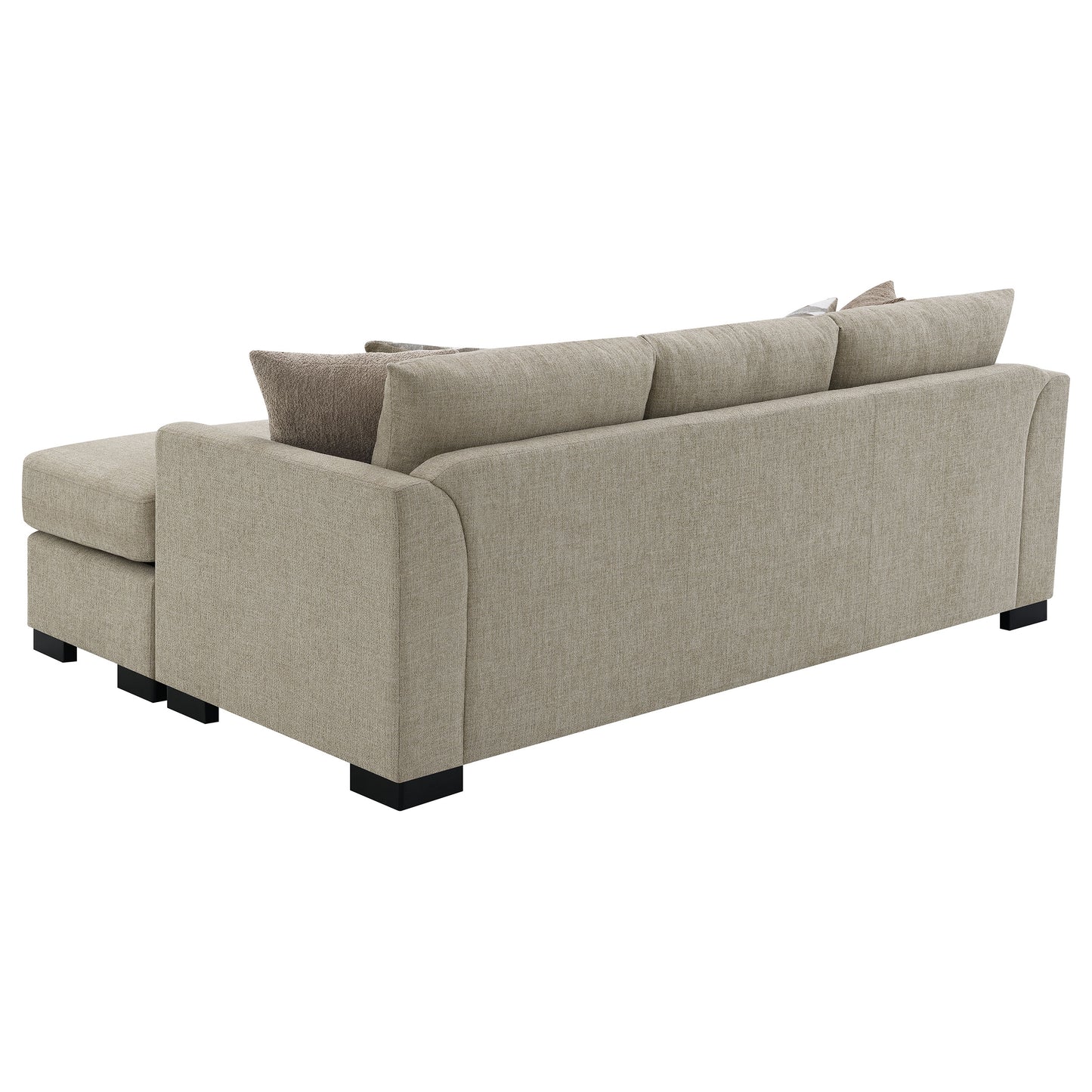 deanna upholstered sleeper sectional chaise sofa camel