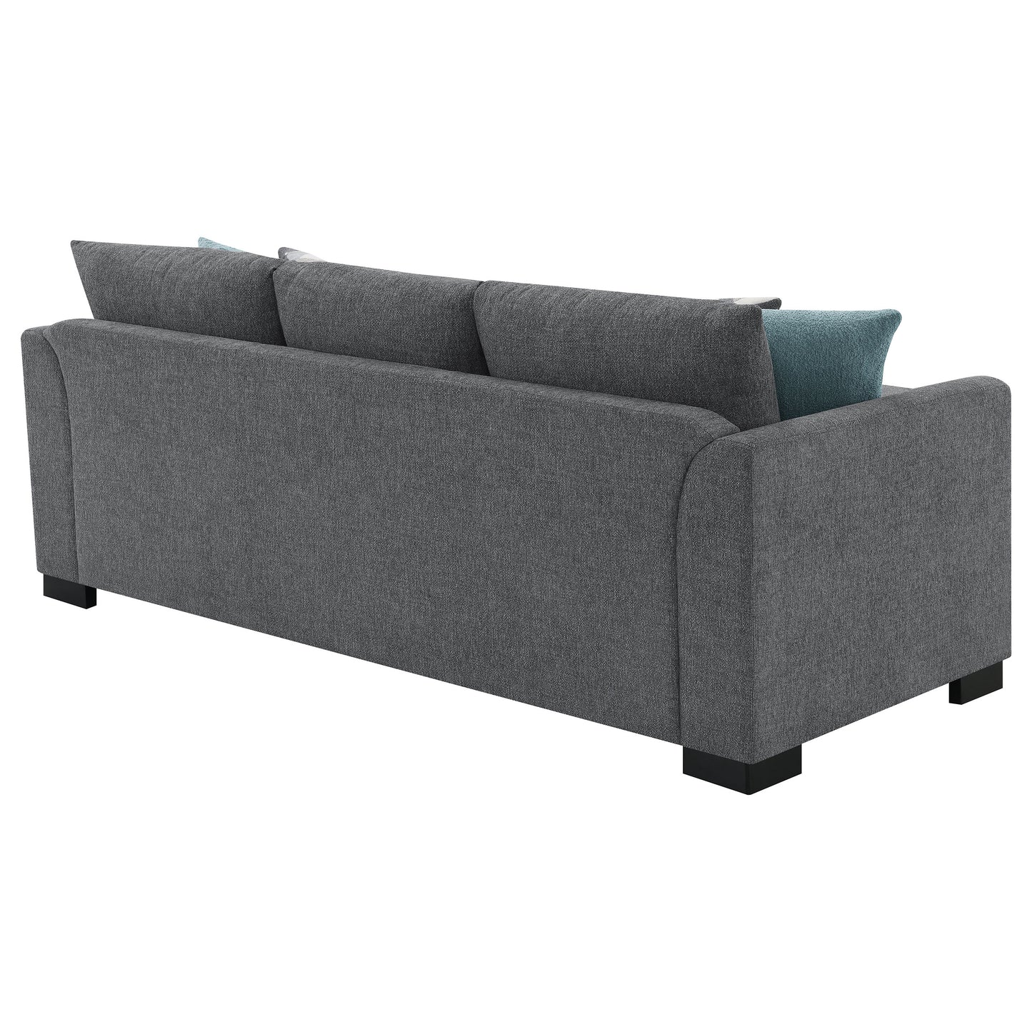 deanna upholstered sleeper sectional chaise sofa grey