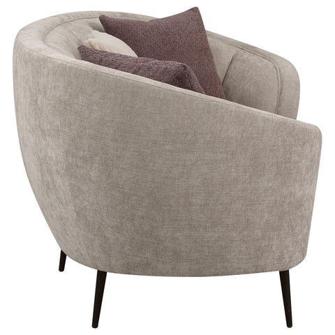 Ximena 3-piece Upholstered Curved Sofa Set BeigeBeige