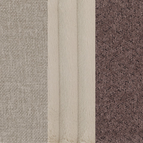 Ximena 3-piece Upholstered Curved Sofa Set BeigeBeige