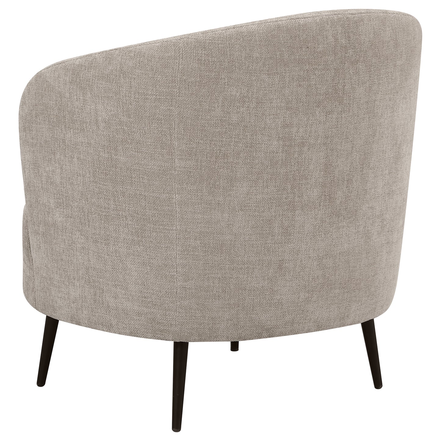 ximena upholstered channel back curved chair beigebeige