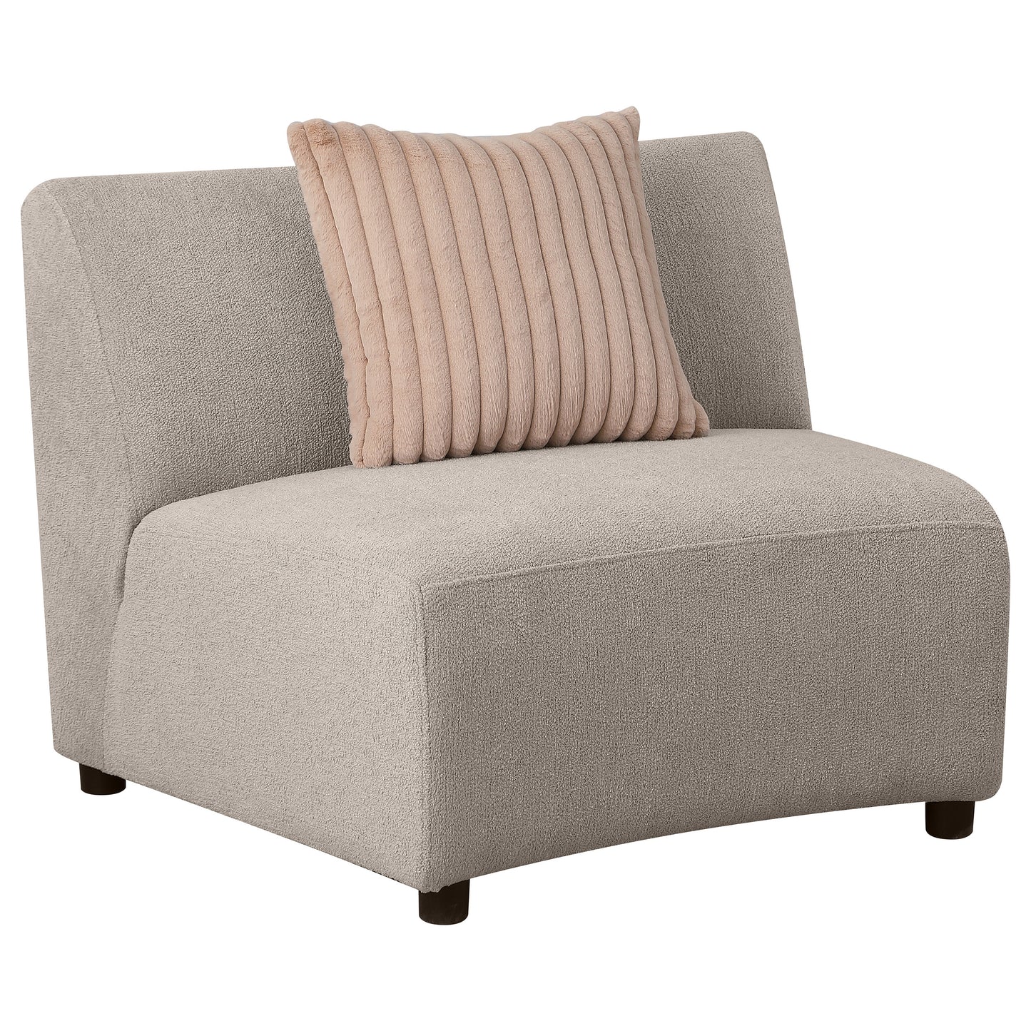 cory upholstered armless chair greigegreige