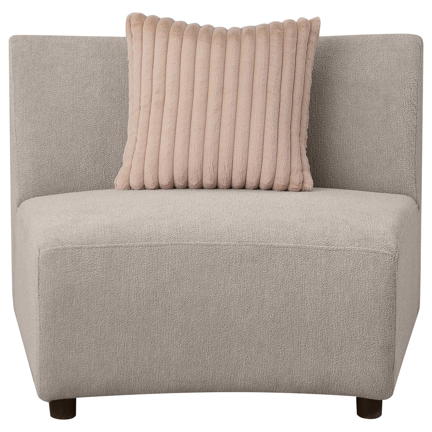 cory upholstered armless chair greigegreige