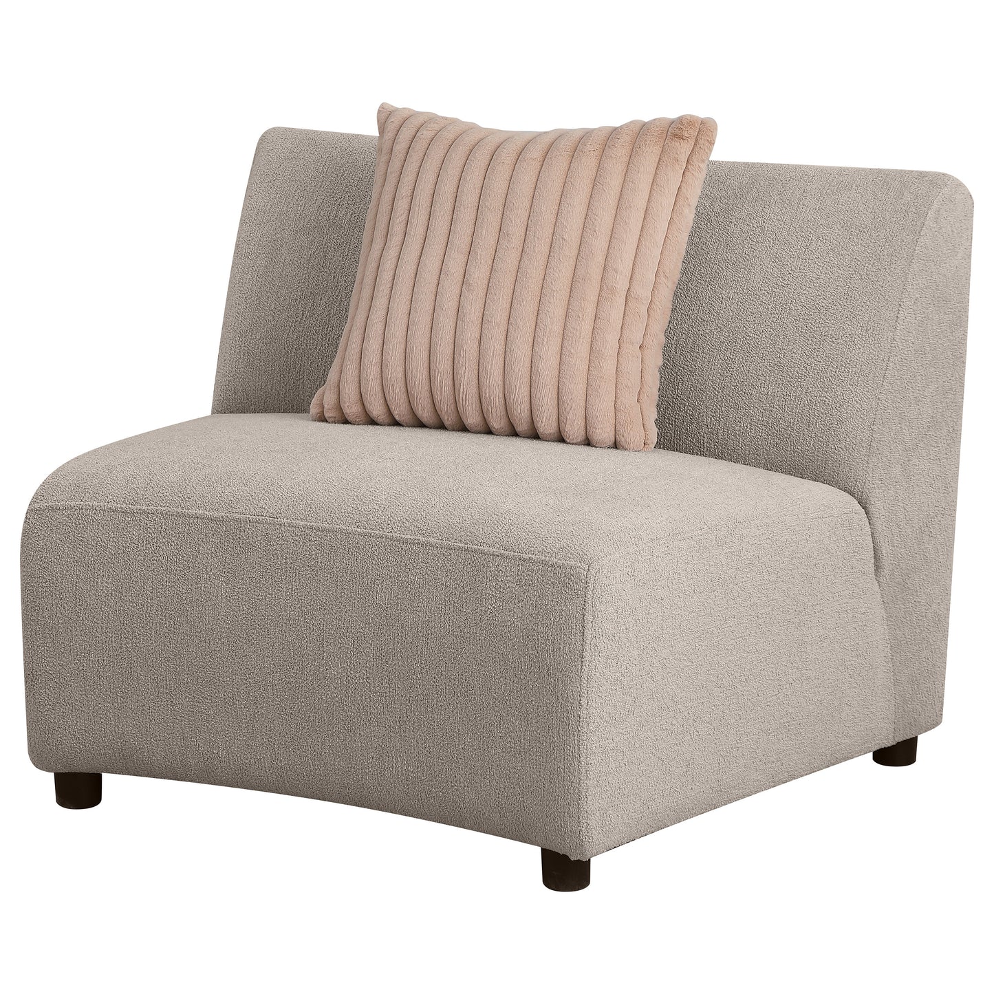 cory upholstered armless chair greigegreige