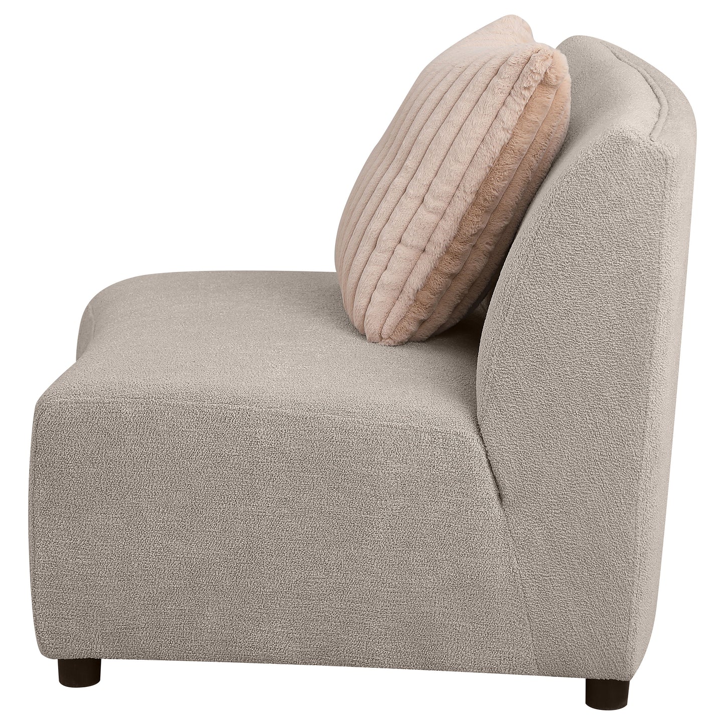cory upholstered armless chair greigegreige