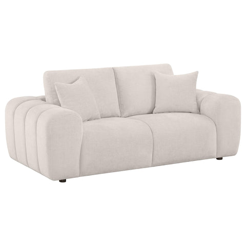 Elysia 2-piece Chenille Upholstered Sofa Set Ivory