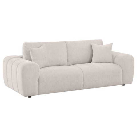 Elysia 4-piece Chenille Upholstered Sofa Set Ivory